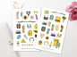 Preview: Mädchen Sommer Sticker Set